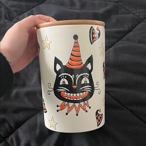 Halloween Cat Cookie Jar